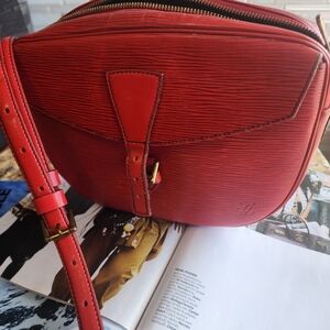 Louis Vuitton Red Epi Leather Crossbody Bag